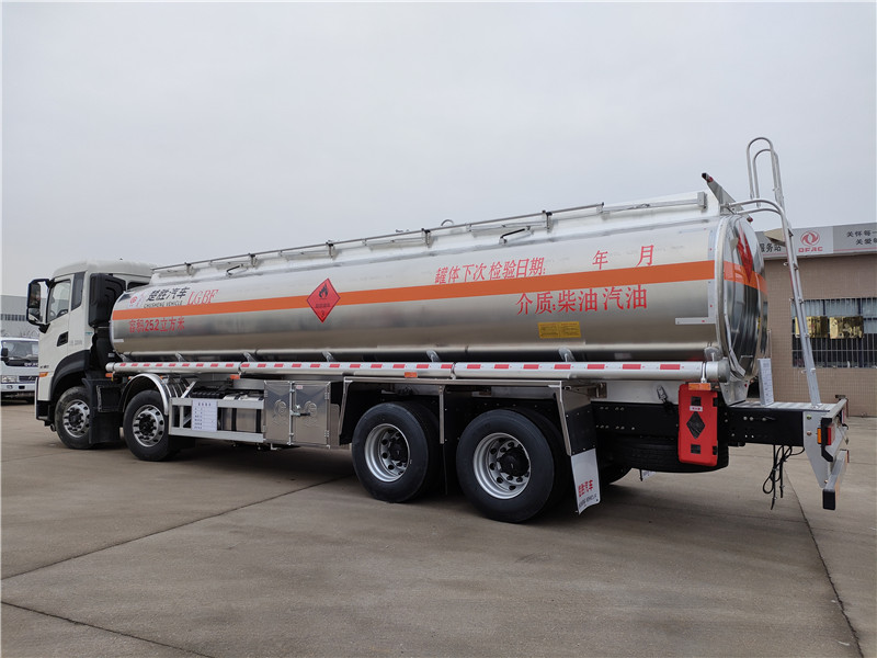 國六東風(fēng)天龍柴汽油25.2方鋁合金油罐車